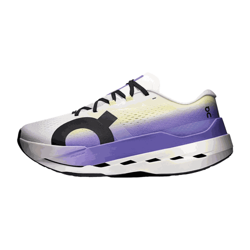On Cloudboom Max in White & Juniper - Purple. 7 also .5, 8, 8.5, 9, 9.5, 10, 10.5, 11, 11.5