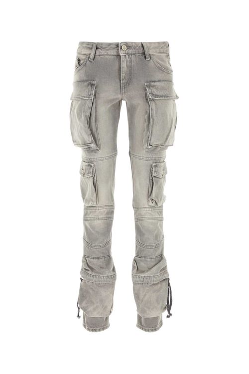 Cargo Denim Jeans — Gray