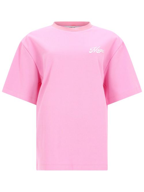 Pink Logo Crew Neck T-Shirt