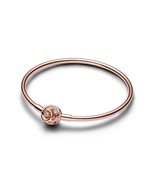 Moments 14K Rose Gold Plated Bangle Bracelet