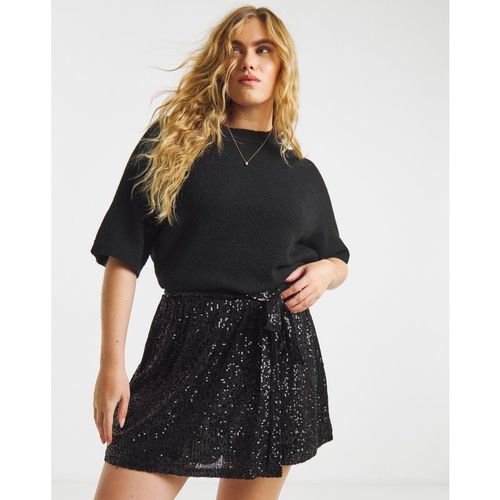 Sequin Wrap Skort