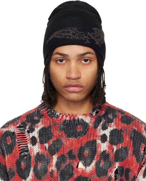 Black Logo Beanie