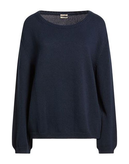 Woman Sweater Navy Size M Cotton, Silk