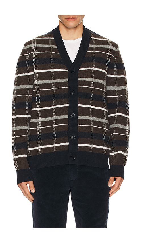 Barbour Kane Knitted Cardigan in Brown. S. Also in L, M, XL/1X
