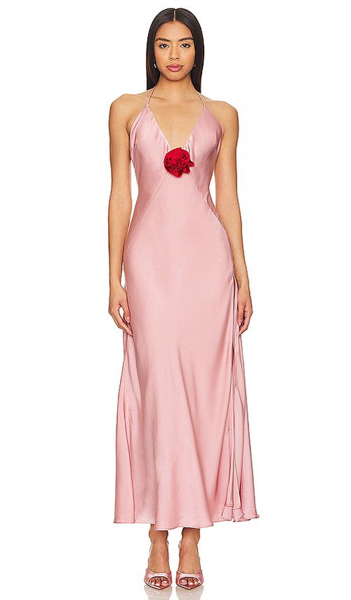 Bardot MAXIKLEID ARADIA in Rose. Größe 8. Also in 10, 12, 2