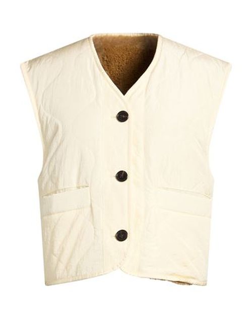 Woman Vest Ivory Size M Polyamide