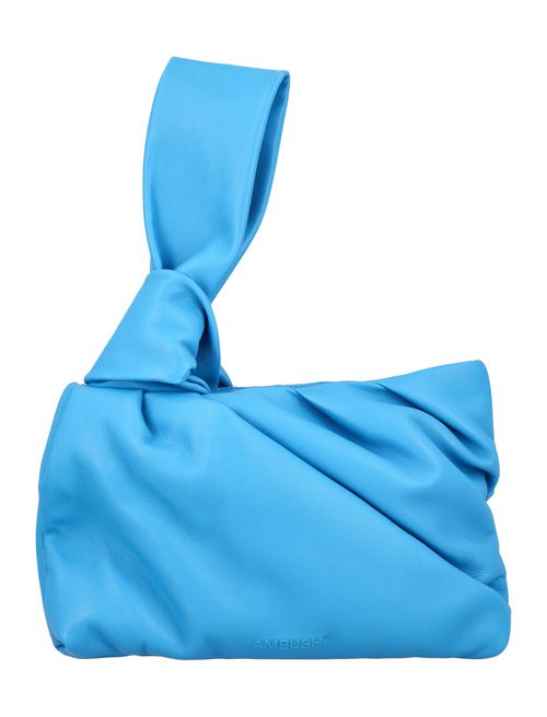Nejiri leather wrist clutch bag