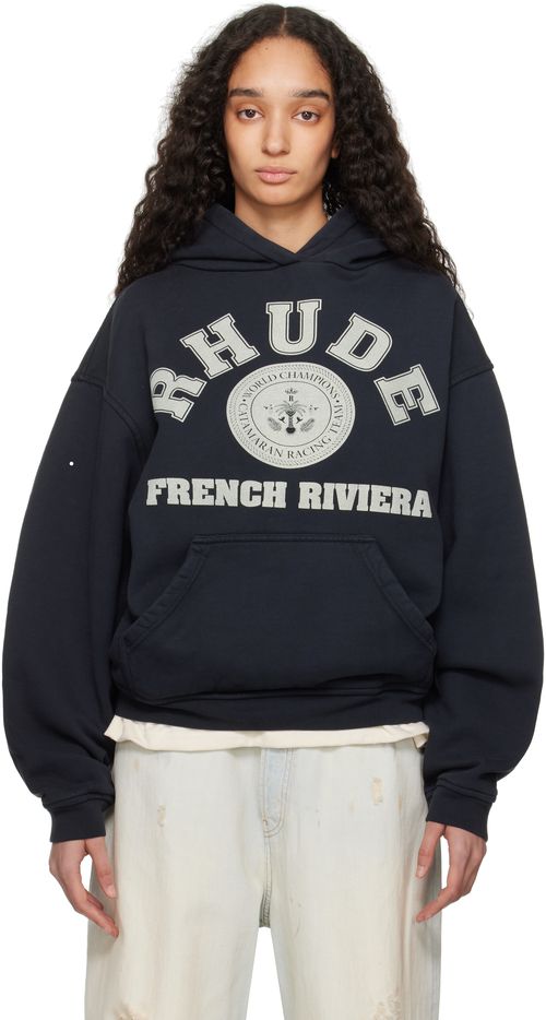 Rhude Black 'French Riviera' Hoodie