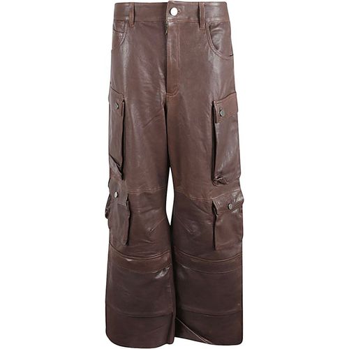 Fermas.Club Leather Cargo Pant