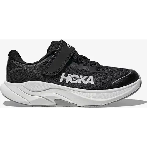 Girl's HOKA Kids Rincon 4 Trainers in Black