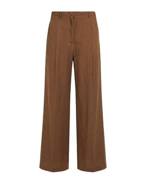 Woman Pants Light brown Size 10 Viscose, Linen