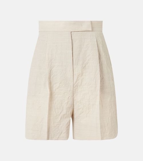 Abisso virgin wool canvas shorts
