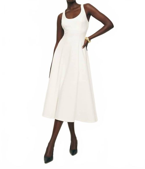 Reformation | Mikol Knit Stretch Midi Dress In White | Realry Reformation | Mikol Knit Stretch Midi Dress In White | Realry