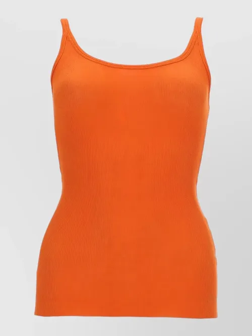 MSGM - ribbed scoop neck sleeveless lounge top