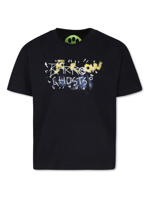 Logo-print cotton T-shirt - Black