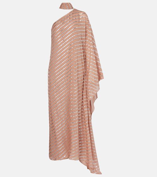 Petra one-shoulder fil coupé maxi dress