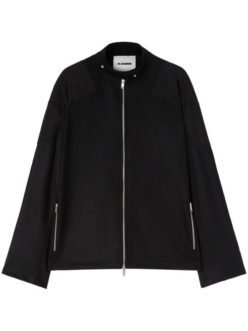 Zip-up biker jacket - Black