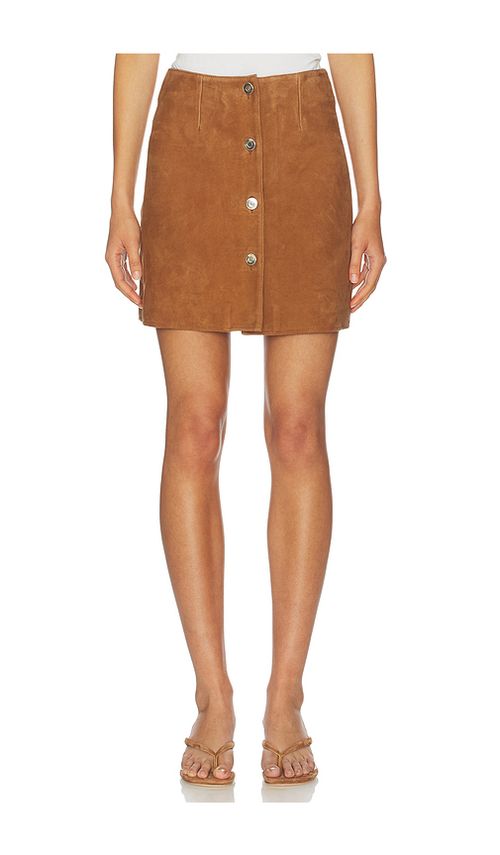 ALIGNE Clemmie Suede Skirt in Brown. 0. Also , 4, 6