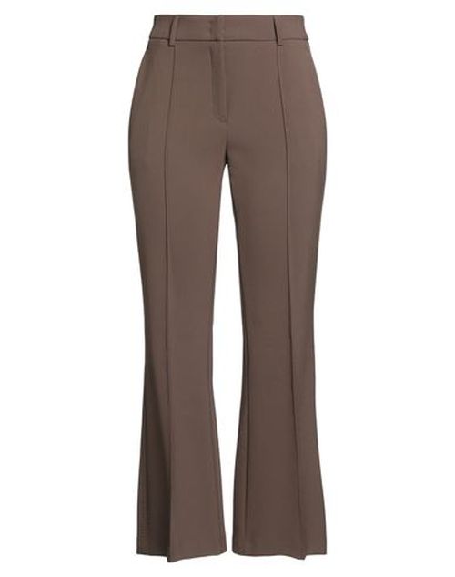 Woman Pants Brown Size 12 Polyester, Viscose, Cotton, Elastane
