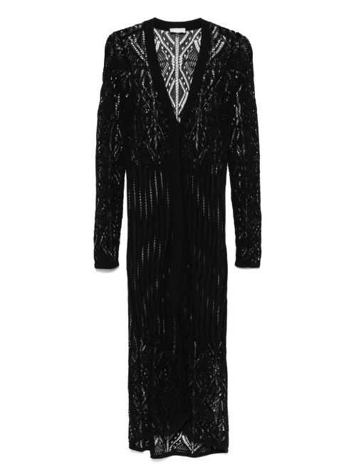 LIU JO openwork cardigan - Black