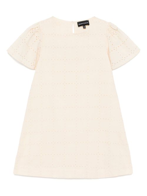 Emporio Armani Kids round-neck dress - Neutrals