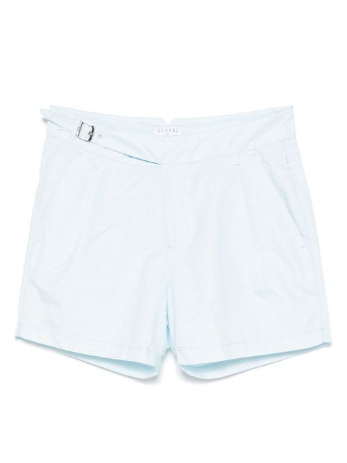 London printed swim shorts - Blue