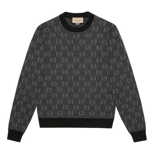 GG Wool Jacquard Sweater 'Grey'