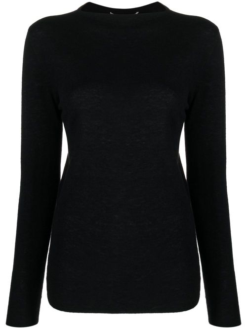 Long-sleeved jersey T-shirt - Black