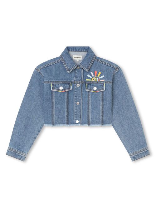 Cropped denim jacket - Blue
