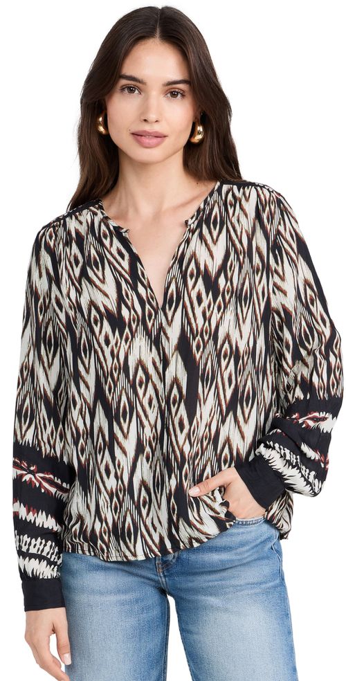 Abrielle Blouse Black/Ecru