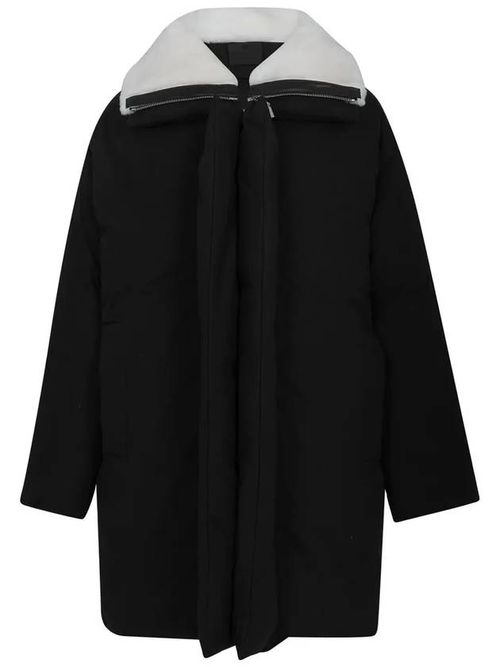 Quilted puffer coat - Black