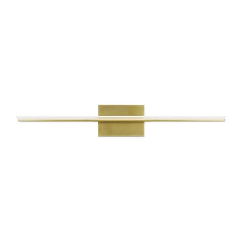 Span 1-Light 5.50"H LED Bathroom Vanity Light in Plated Bra