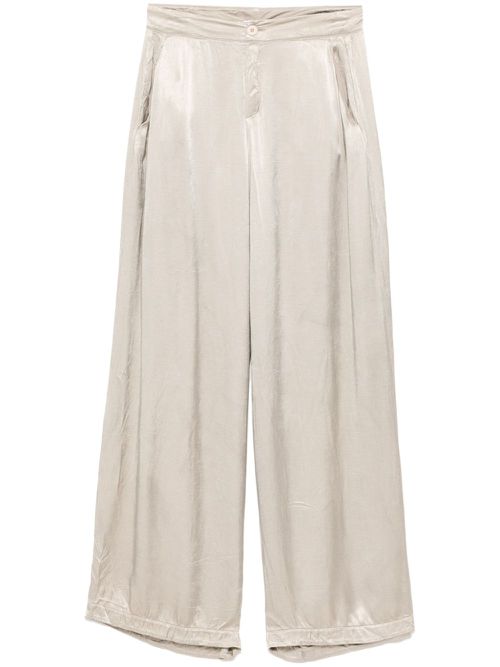 Satin palazzo pants - Neutrals