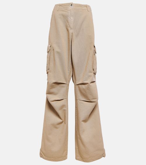 Adjustable wide-leg cargo pants