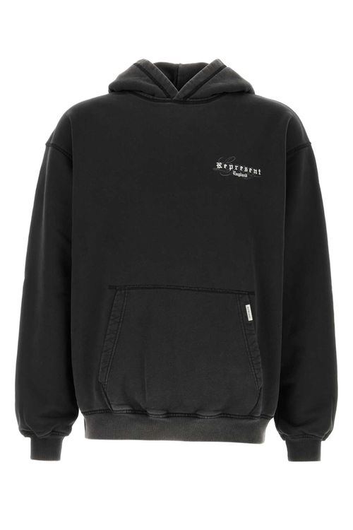 Black Cotton Oversize England Legacy Sweatshirt
