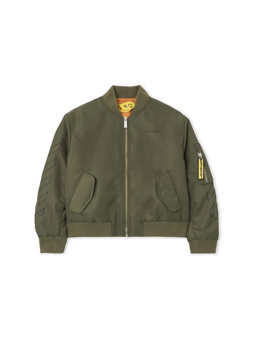 Bookish Diagonal Bomber Jacket