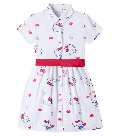 X Hello Kitty cotton poplin shirt dress
