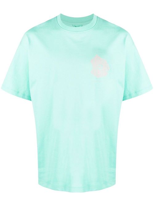 Graphic-print crew-neck T-shirt - Green