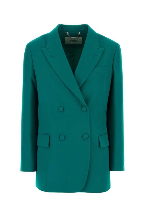 Grain De Poudre Blazer — Green