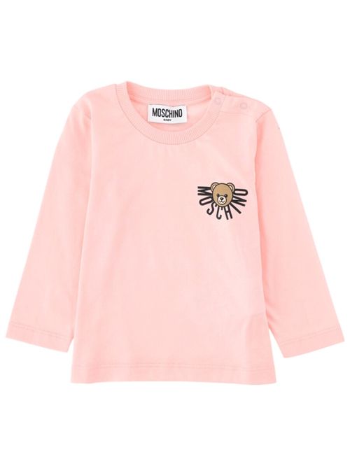 Baby Girls Pink Logo Sweatshirt