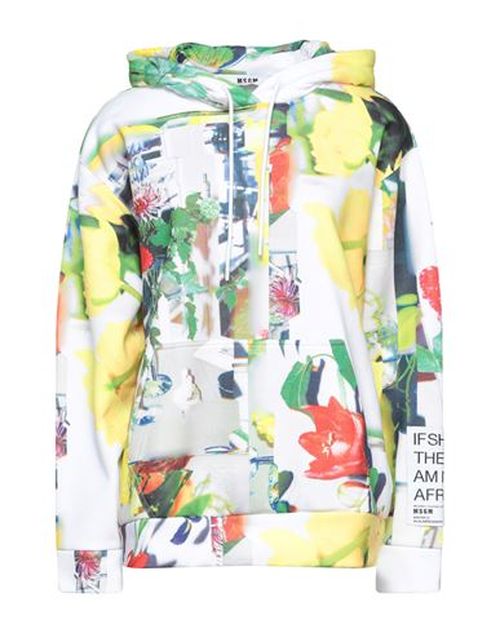 Woman Sweatshirt Yellow Size S Polyester, Cotton
