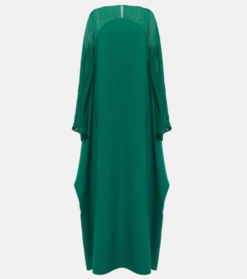 Silk-trimmed kaftan