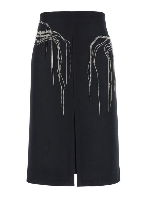 Black Shelda Mini Skirts