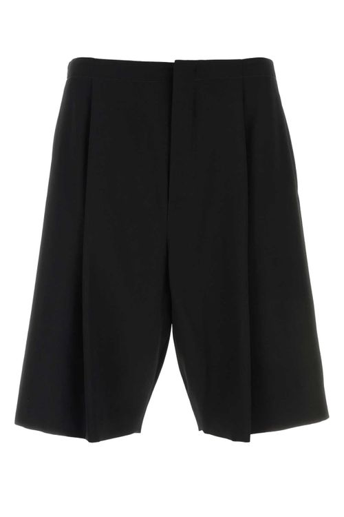 Short Bermuda Shorts — Black