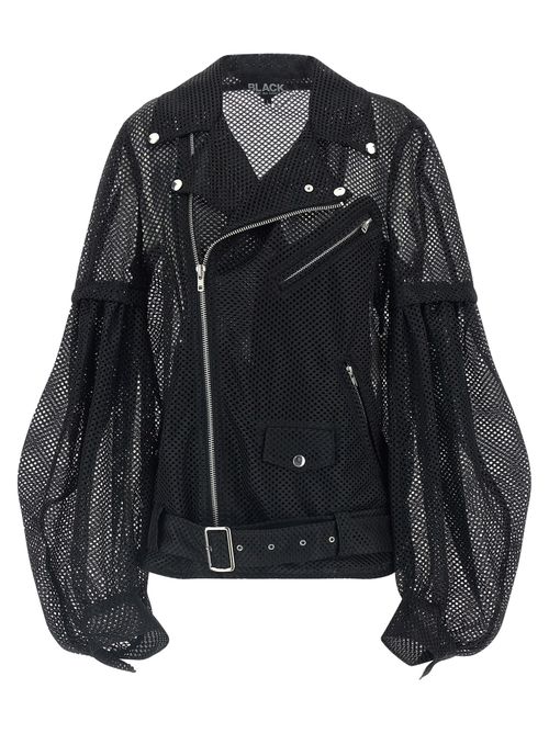 Mesh Moto Jacket — Black