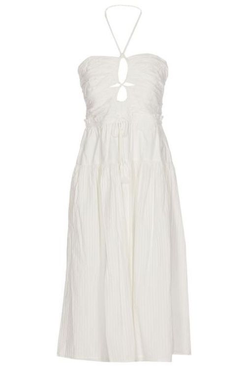 Ulla Johnson Ella Cut-Out Detailed Halterneck Midi Dress