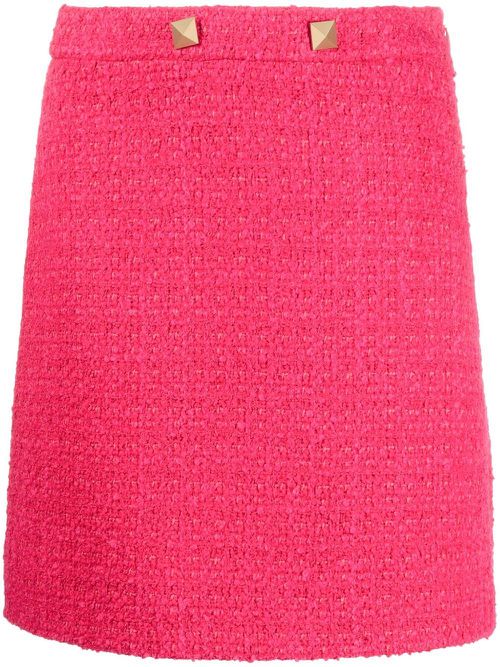 Tweed mini skirt - Pink