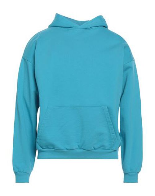 Man Sweatshirt Azure Size S Cotton
