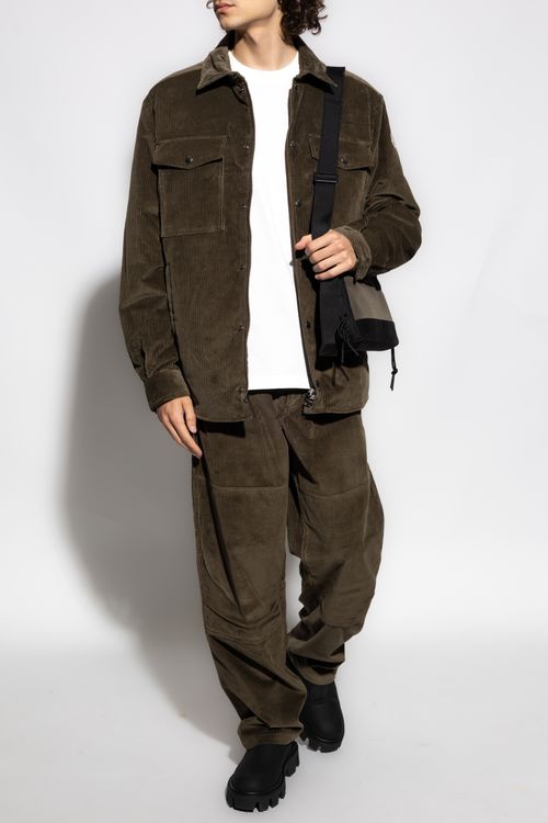 Corduroy Trousers, Men's, Green