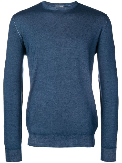 Fine knit sweater - Blue